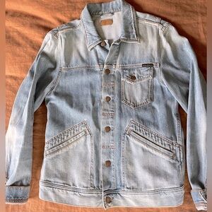 Nudie Jean Co. denim trucker jacket. Retail est. $250.